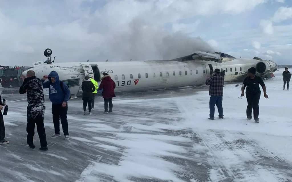 Toronto’s Pearson Airport said it was aware of an incident involving a Delta Air Lines flight, with emergency crews responding.